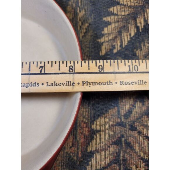 Pampered Chef Cranberry Deep Dish Stoneware Baker - Picture 5 of 6